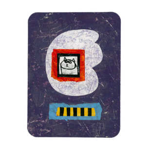 Cat-Sätze für Yearbook Foto Kühlschrank Magnet