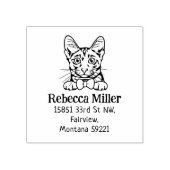 Cat Savannah Rücksendeadresse Gummistempel (Prägung)