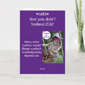 Cat Sayin' Hi Karte (Rückseite)