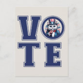 Cat Says Vote Postkarte (Vorderseite)