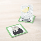 CAT-Scallopted-Square-Untersetzer Untersetzer (Vor Ort)