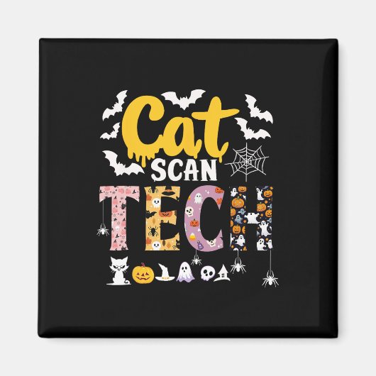 Cat Scan Ct Krass Tech Halloween Kostümspinne Fly Magnet (Vorne)