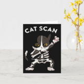 Cat Scan Ct Scan Funny Cat Röntgen Pun Meme Krass Karte (Gelbe Blume)