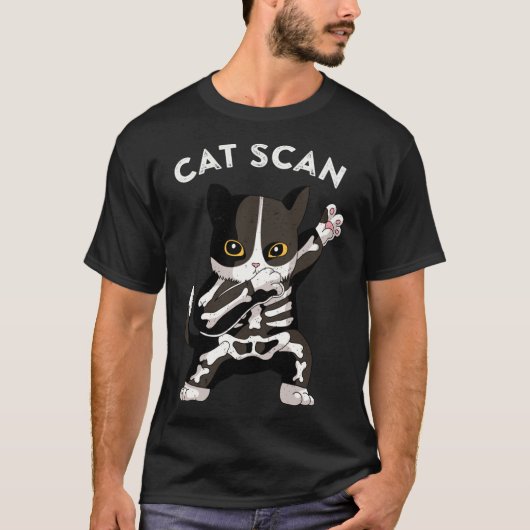 Cat Scan Ct Scan Funny Cat Röntgen Pun Meme Krass  T-Shirt (Vorderseite)