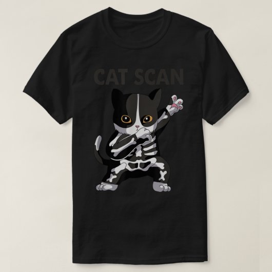 Cat Scan CT Scan Funny Cat X-Ray Pun Meme Krass Te T-Shirt (Design vorne)