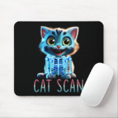 Cat Scan Ct Scan Halloween Cat Röntgen Pun Meme Kr Mousepad (Mit Mouse)