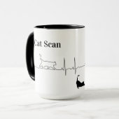 Cat Scan - EKG Coffee Tasse (Vorderseite Links)