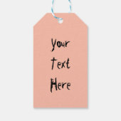 Cat Scared by Pumpkin Fun Halloween Charakter Geschenkanhänger (Rückseite)