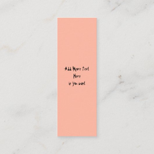 Cat Scared by Pumpkin Fun Halloween Charakter Mini Visitenkarte (Rückseite)