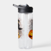 Cat Scared by Pumpkin Fun Halloween Charakter Trinkflasche (Rechts)