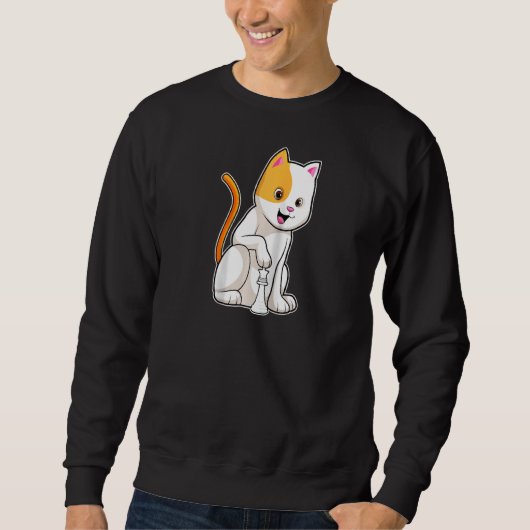 Cat Schach Schach Piece Queen Raglan Sweatshirt (Vorderseite)