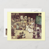 Cat School by Louis Wain Postcard Postkarte (Vorne/Hinten)