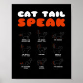 Cat Schwanz Speak Cat Kitten Meow Tier Poster (Vorne)