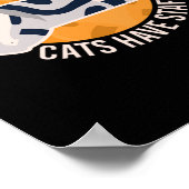 Cat Schwanz Speak Cat Kitten Meow Tier Poster (Ecke)