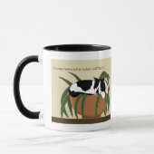 Cat Schwarz-weiß Pflanze Funny Tasse (Links)