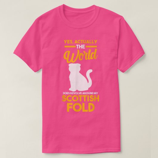 Cat Scottish Fold T-Shirt (Design vorne)