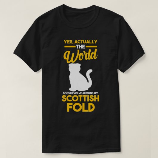 Cat Scottish Fold T-Shirt (Design vorne)