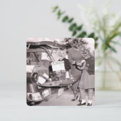 Cat Scout Cookies zum Verkauf! Flache Grußkarte Karte (Stehend Vorderseite)