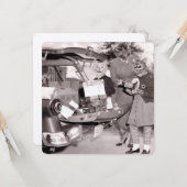 Cat Scout Cookies zum Verkauf! Flache Grußkarte Karte (Vorderseite/Rückseite Beispiel)