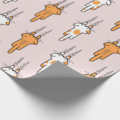 Cat scratch seamless pattern geschenkpapier (Ecke)
