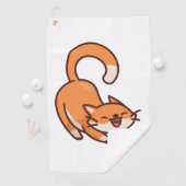 Cat Scratching Golfhandtuch (Insitu)