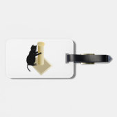 Cat Scratching Post Luggage Tags Gepäckanhänger (Rückseite horizontal)