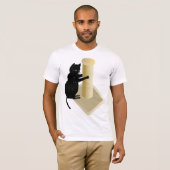 Cat Scratching Post Mens T - Shirt (Vorne ganz)