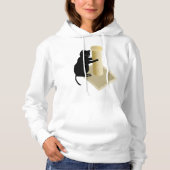 Cat Scratching Post Womens Hoodie (Vorderseite)