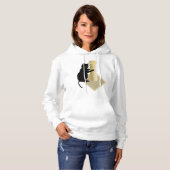 Cat Scratching Post Womens Hoodie (Vorne ganz)