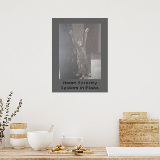 Cat Security Poster (Küche)
