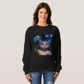 Cat Selfie in Front of UFO Sweatshirt (Vorne ganz)