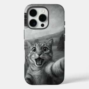 Cat Selfie mit Alien UFO Funny Cat Geschenke iPhone 16 Pro Hülle