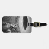 Cat Selfie mit Alien UFO Funny Cat Geschenke Gepäckanhänger (Vorderseite horizontal)