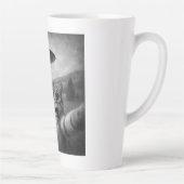 Cat Selfie mit Alien UFO Funny Cat Geschenke Milchtasse (Rechts)
