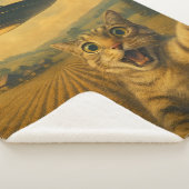 Cat Selfie mit Alien UFO Funny Cat Geschenke Sherpadecke (3/4)