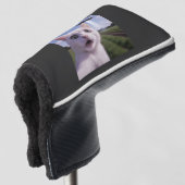 Cat Selfie mit Alien Ufo Golf Headcover (3/4 Vorderseite)