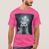 Cat Selfie mit Ufo Funny T-Shirt (Vorderseite)