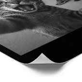 Cat Selfie Shark Crocodile Italian Brainrot Meme M Poster (Ecke)