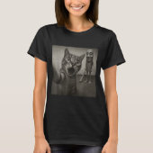 Cat Selfie Tung Tung Tung Sahur Italian Brainrot F T-Shirt (Vorderseite)