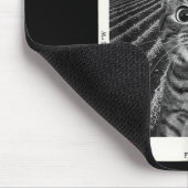 Cat Selfie Ufo Alien Funny Surprised Cat Meme Men Mousepad (Ecke)