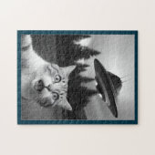 Cat Selfie UFO Jigsaw Puzzle Funny (Horizontal)