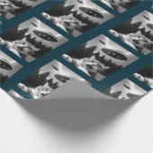 Cat Selfie UFO Wrapping Papier Weihnachtsfest Geschenkpapier (Ecke)