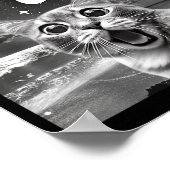Cat Selfie With 67 Meme Funny Cats Graphic For Men Poster (Ecke)