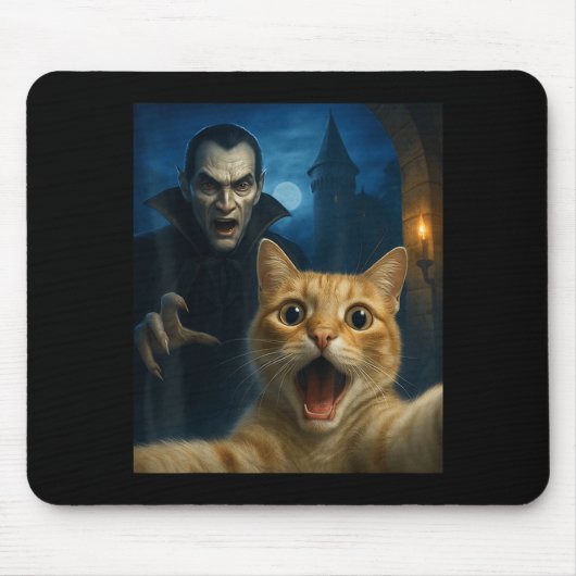 Cat Selfie With A Vamre Funny Cat Mousepad (Vorne)