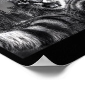 Cat Selfie With Firework In The City Funny Happy N Poster (Ecke)