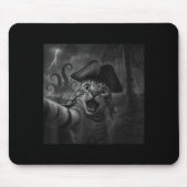 Cat Selfie With Kraken Octopus Funny Meme Men Wome Mousepad (Vorne)