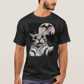 Cat Selfie With Mothman Cat Lover and Cryptid Crea T-Shirt (Vorderseite)