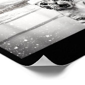 Cat Selfie With Santa For Men Women Kids  Poster (Ecke)