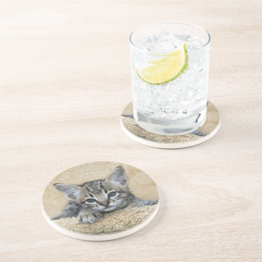 Cat Series - Serval Savannah Cat - Untersetzer (Seite)