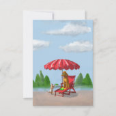 Cat Servant and Poodle Note Card Dankeskarte (Vorderseite)